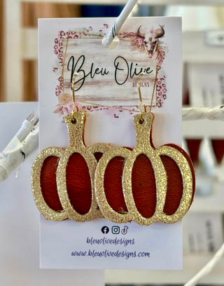 Golden Pumpkin Earrings
