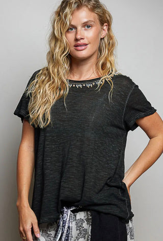 Midnight Muse Embroidered Tee