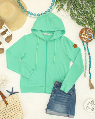 IN STOCK Fullzip Hoodie - Aquamarine