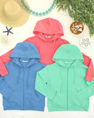 IN STOCK Fullzip Hoodie - Aquamarine