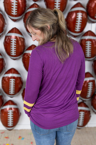 IN STOCK GameDay Larissa Long Sleeve Top - Minnesota FINAL SALE
