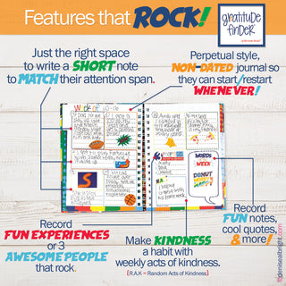 Gratitude Finder® Journals for Boys | Hang 10 - Denise Albright® 