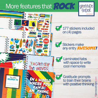 Gratitude Finder® Journals for Boys | Hang 10 - Denise Albright® 