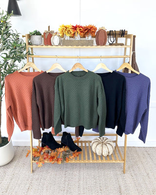 IN STOCK Gianna Pullover Sweater - Slate Blue