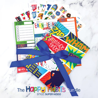 NEW! Happy Habits Bundle for Kids | Chore Chart, Gratitude Journal & Stickers + BONUS App Membership