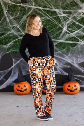 IN STOCK Lounge Pants - Trick-Or-Treat Checkered