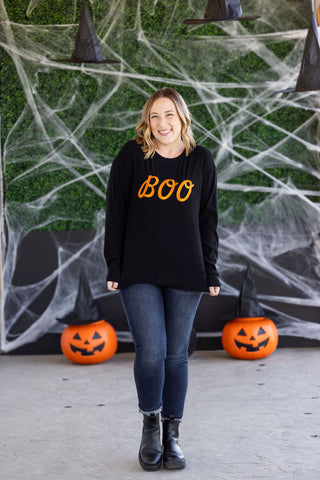 IN STOCK Corrine Embroidered Pullover Top - BOO FINAL SALE