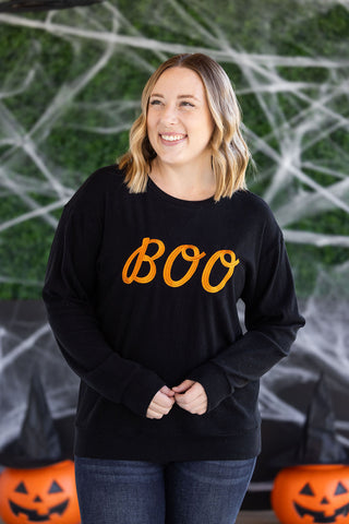 IN STOCK Corrine Embroidered Pullover Top - BOO FINAL SALE
