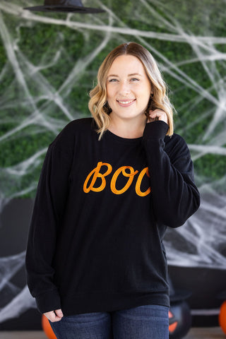IN STOCK Corrine Embroidered Pullover Top - BOO FINAL SALE