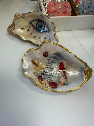 Large Oyster Shell Trinket Dish