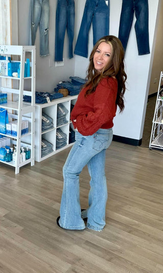 Judy Blue Marlow Short Flare Jeans
