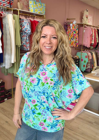 Garden Breeze Floral Top