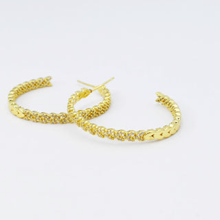 Shining Gold Hoop