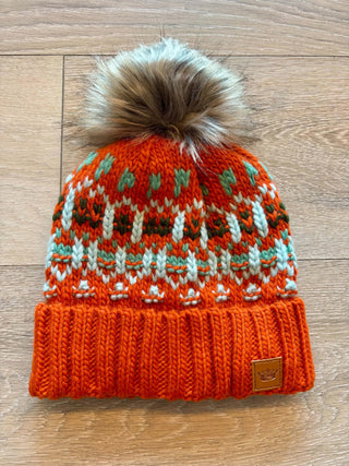 Colorful Pom Pom Beanie