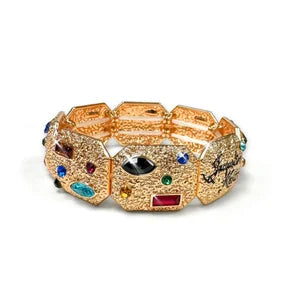 RTS Jacqueline Kent Crowned Jewel Mosaic Bracelet