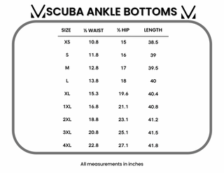 IN STOCK Scuba Ankle Bottoms- Black