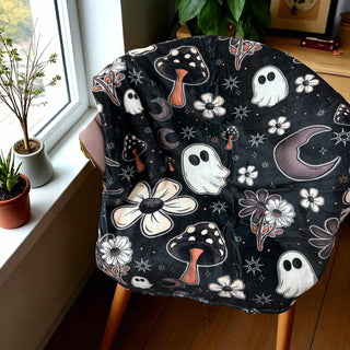 Mushroom Ghost Blanket