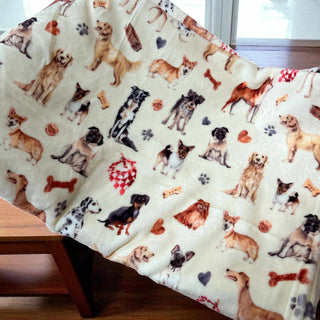 Watercolor Dogs Blanket