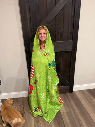 Hooded Christmas Blanket