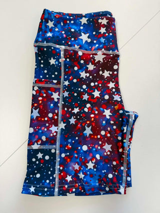 RWB Star Biker Shorts