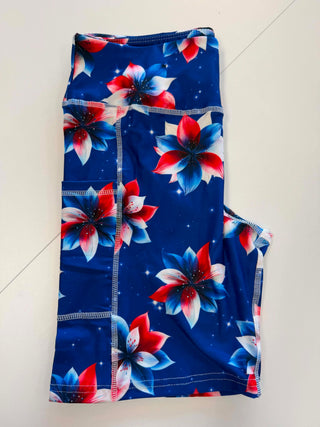RWB Floral Biker Shorts