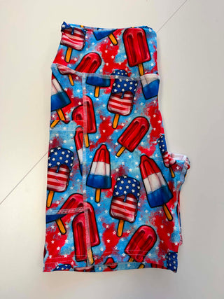 RWB Popsicle Biker Shorts