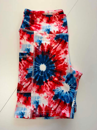 RWB Tie Dye Biker Shorts