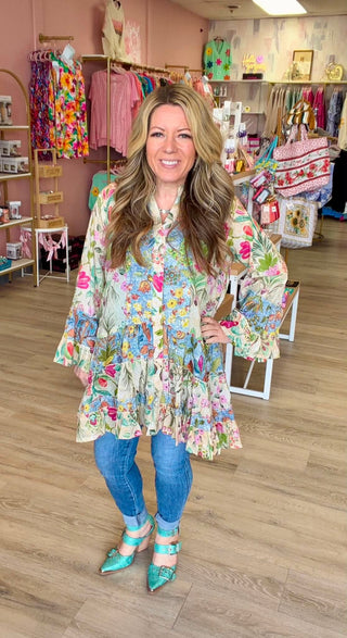 Cream Meadow Dress