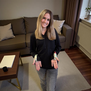 Shirley and Stone Christmas Bow Hoodie