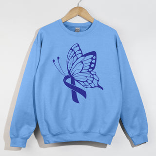 Butterfly of Hope Fundraiser Tee Carolina Blue Sweatshirt