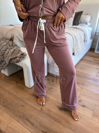 BIRDIE Bedtime Bliss Two Piece Set in Velvet Gelato (sold as set)