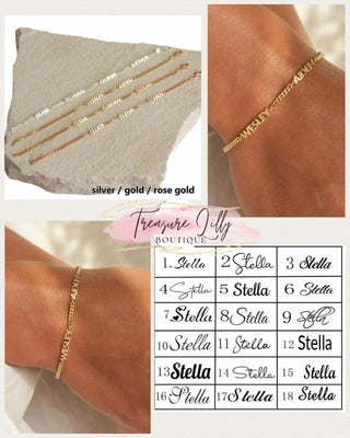 Personalized Name Bracelets