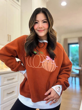 Fall Harvest Peekaboo Pullover