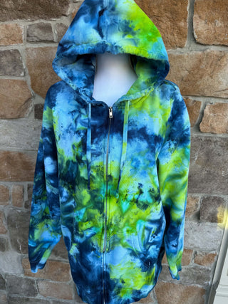 Electric Tide Full Zip Ice Dye