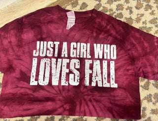 RTS Just A Girl Who Loves Fall Tshirt