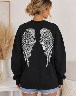 Halftone Angel Wings Sweatshirt