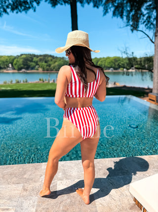 BIRDIE Two Piece Swimsuit in Freedom Forever (Sold As Set)