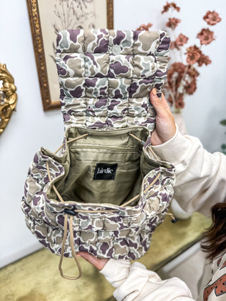 BIRDIE Duck Camo Quilted Backpack