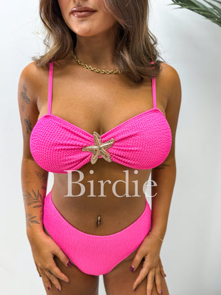 BIRDIE  Hot Pink Starfish Kiss Bikini (Sold as Set!)