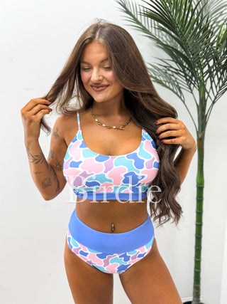 BIRDIE Two Piece Swimsuit in Spring Duck Camo (Sold as Set!)