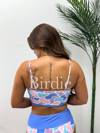 BIRDIE Two Piece Swimsuit in Spring Duck Camo (Sold as Set!)