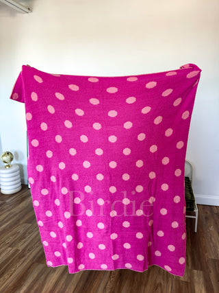 BIRDIE Reversible Blanket in Pinky Promise Dot