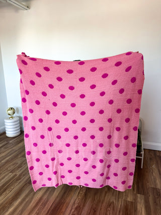 BIRDIE Reversible Blanket in Pinky Promise Dot