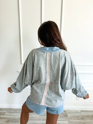 BIRDIE Spun Sugar Rib Mock Neck Set (SOLD AS SET)