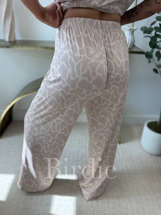 BIRDIE Short Sleeve PJ Set In Bare Marsh Camo (sold as set)