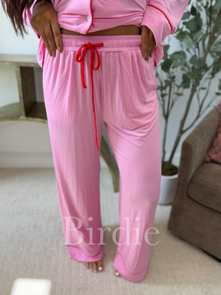 BIRDIE LUXE Whisper Dream PJ Set in Pink Rose (Sold as Set)