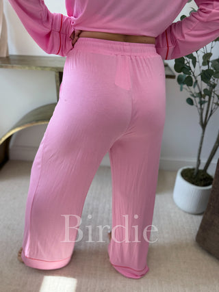 BIRDIE LUXE Whisper Dream PJ Set in Pink Rose (Sold as Set)