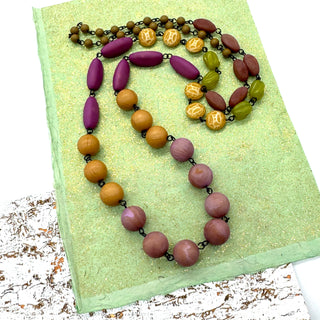Canyon Bloom Rosary-chained Rope Necklace*