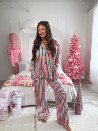 BIRDIE PREORDER Sleepy Chic PJ Set in Everberry Lane