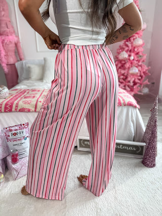 BIRDIE PREORDER Stretchy Lounge Pants 2.0 in Sugar Plum Stripe
